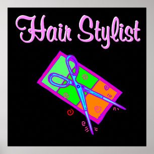 FABULOUS HAIR STYLIST HAIR CUT DESIGN POSTER