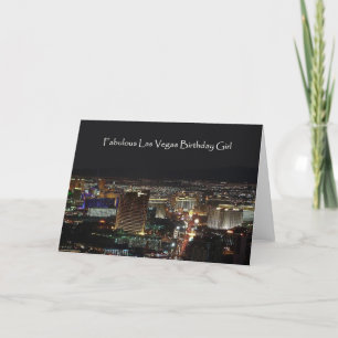 Fabulous Las Vegas Birthday Girl Card Karte