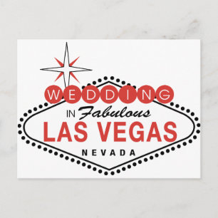 Fabulous Las Vegas Wedding Template anpassbar Postkarte