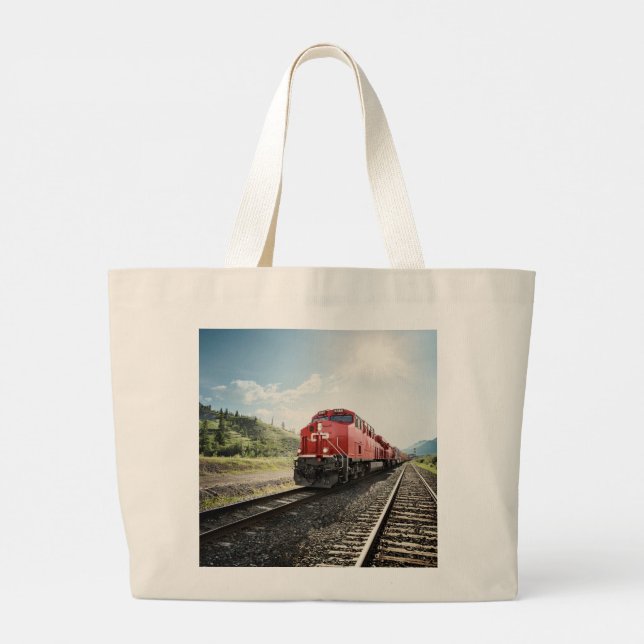 Fabulous Locomotive Tote Bag Jumbo Stoffbeutel (Rückseite)