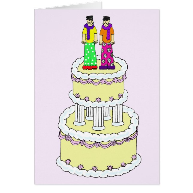 Fabulous Male Couple Wedding Gratulation (Vorne)