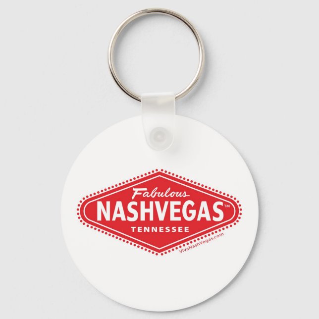 Fabulous NASHVEGAS TM Logo Schlüsselanhänger (Vorderseite)