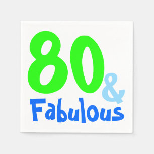 Fabulous Neon Birthday Serviette