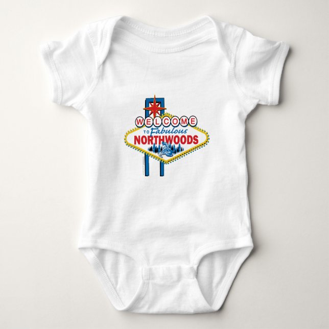 Fabulous-North-Woods Baby Strampler (Vorderseite)