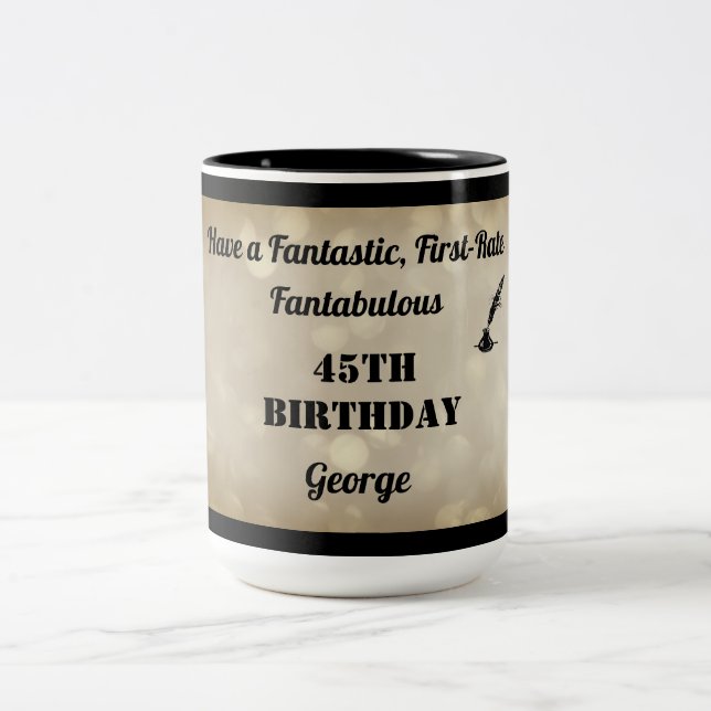Fabulous Personalisiert 45. Geburtstagsfeier Tasse (Mittel)