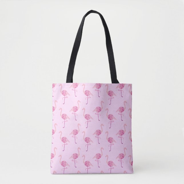 Fabulous Pink Flamingo Wasserfarben Muster (Vorderseite)