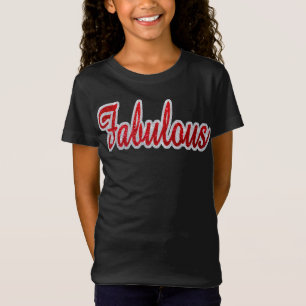 Fabulous - Red & Silver Glitzer T - Shirt