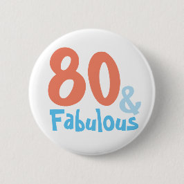 Fabulous Retro Birthday Party Button