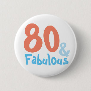 Fabulous Retro Birthday Party Button