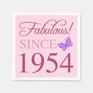 Fabulous seit 1954 70. Geburtstag Serviette