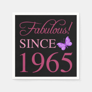 Fabulous seit 1965 60. Geburtstag Serviette