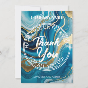 Fabulous simple Volunteer vielen Dank Dankeskarte