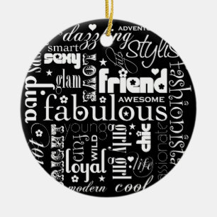 Fabulous Synonym BESTE FREUNDIN Ornament