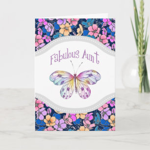 Fabulous Tante Butterfly Geschenkideen Karte