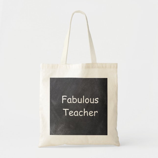 Fabulous Teacher Chalkboard Design Geschenk Tragetasche (Vorne)
