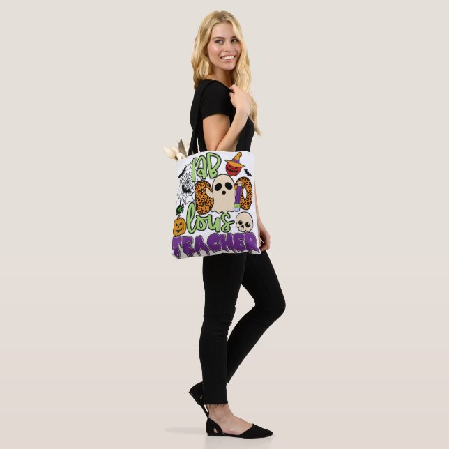 Fabulous Teacher Halloween Tote Bag (Am Model)