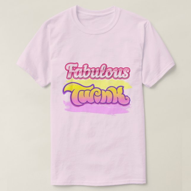 Fabulous Twink Pride Herren Basic T-Shirt (Design vorne)