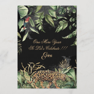 Fabulous und 50. Dschungel Leopard Geburtstag Einladung