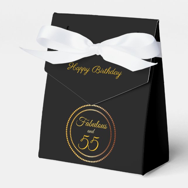 Fabulous und 55 | Favor Box Geschenkschachtel (Vorderseite)