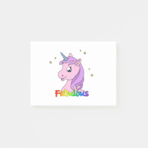 Fabulous Unicorn Post-it Klebezettel