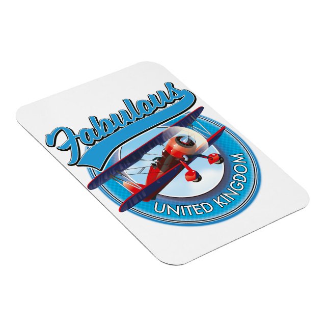 Fabulous United Kingdom travel patch. Magnet (Rechte Seite)