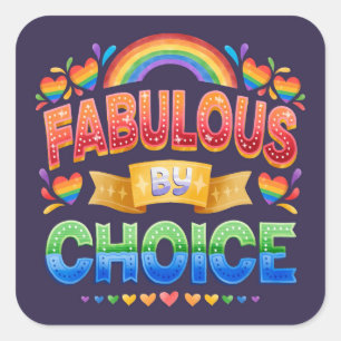 Fabulous von Choice LGBT Aufkleber