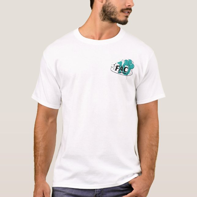 FAC 10 Jahre - weißes Hemd T-Shirt (Vorderseite)