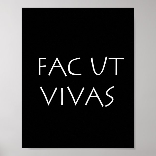 Fac ut vivas poster (Vorne)