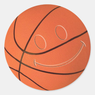 FACE BASKETBALL RUNDER AUFKLEBER