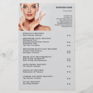 FACE BEHANDLUNGEN Schönheitssalon Flyer