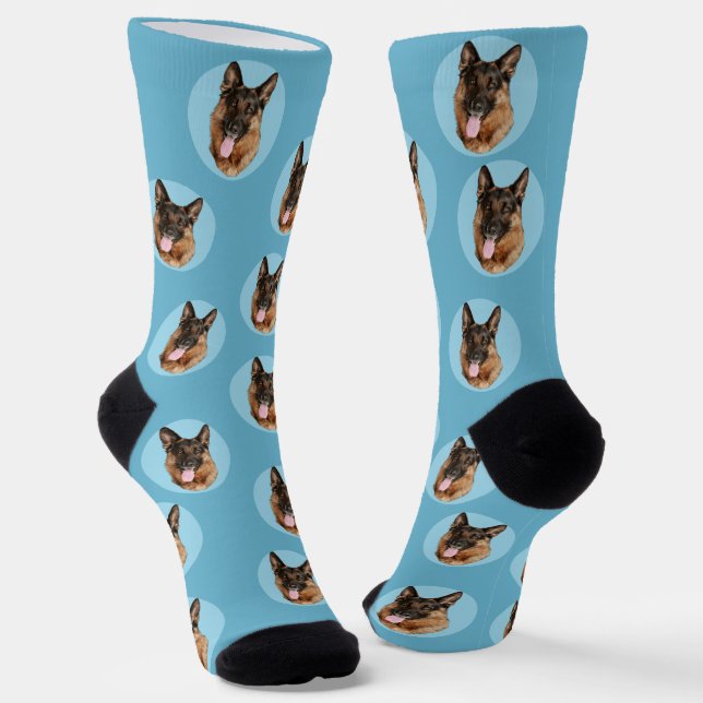 Face Dog & Cat Socken | Socken für Personalisierte (Gewinkelt)