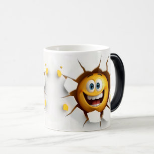 Face Emoticon Break Through Verwandlungstasse