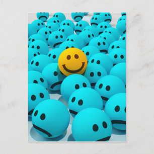 Face fun Image Postkarte