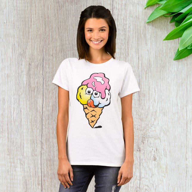 Face Ice Cream T-Shirt (Von Creator hochgeladen)