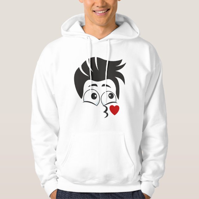FACE PATTERDESIGN HOODIE (Vorderseite)
