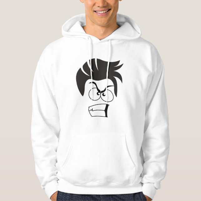 FACE PATTERDESIGN HOODIE (Vorderseite)