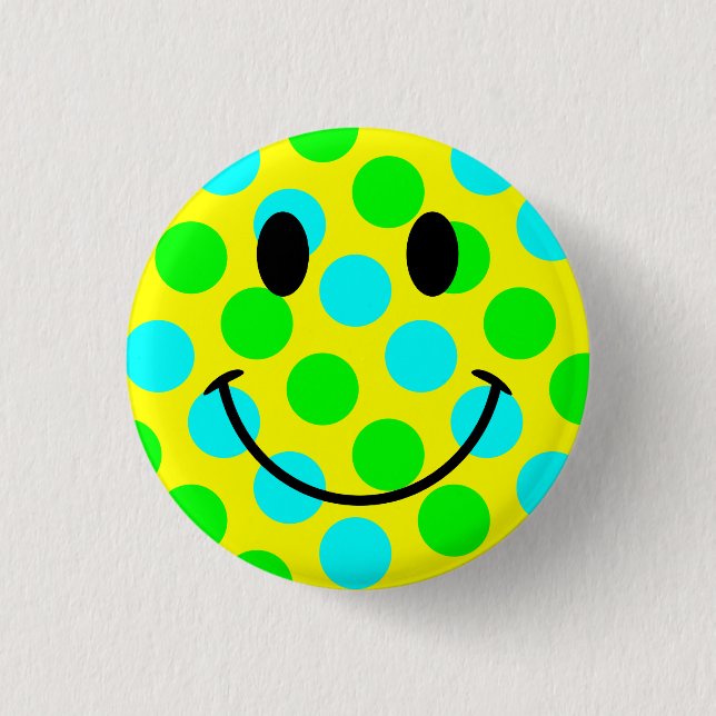 Face Polka Dots Button (Vorderseite)