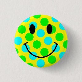 Face Polka Dots Button