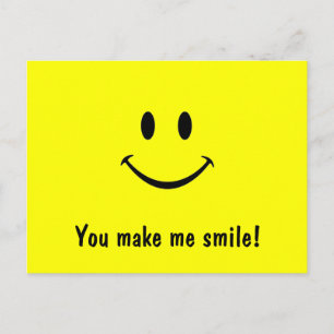 Face Postcard Du bringst mich zum Lächeln! Postkarte