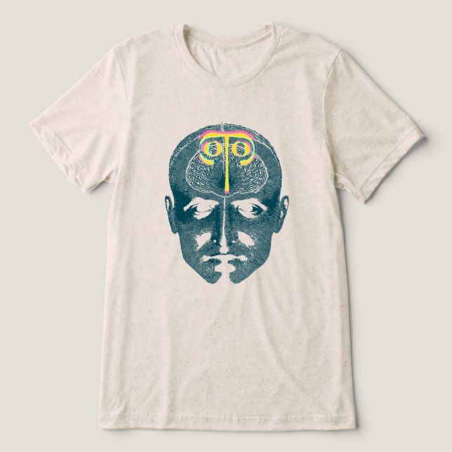 Face Print 3D Tri-Blend Shirt (Design Vorderseite)