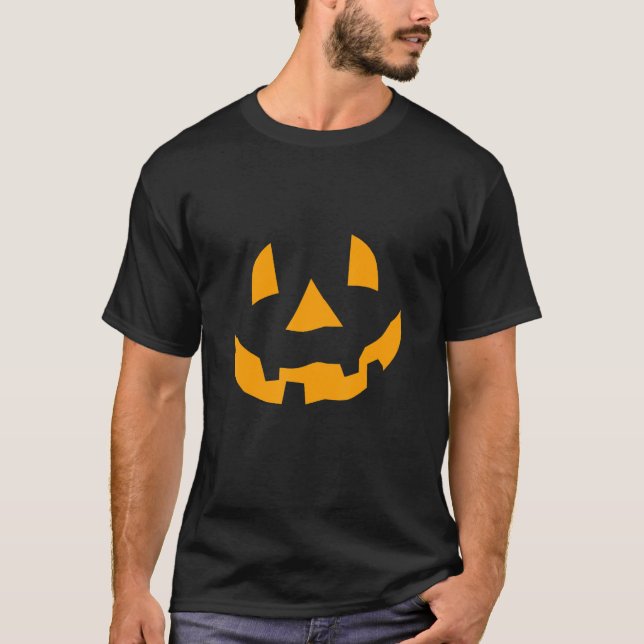Face Pumpkin Halloween-Kostüm T-Shirt (Vorderseite)
