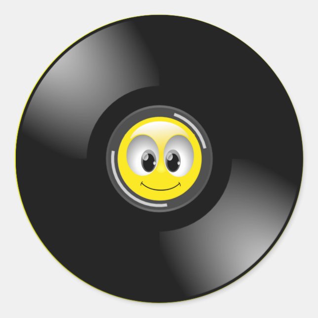 FACE RECORD ALBUM RUNDER AUFKLEBER (Vorderseite)