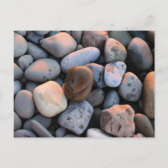 Face Stone Postkarte (Vorderseite)