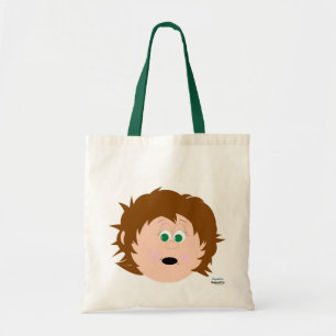 Face Young Brown Hair Green Eye Girl Tragetasche