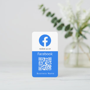 Facebook-Bewertungen   Business Review UQR Code Visitenkarte
