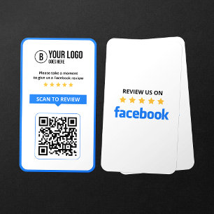 Facebook Business Bewertung 5-Sterne-Scannbarer QR Visitenkarte