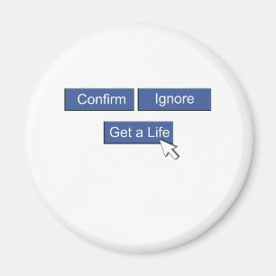 Facebook erhalten ein Leben Magnet