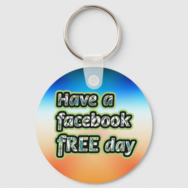 Facebook Free Day Schlüsselanhänger (Vorderseite)