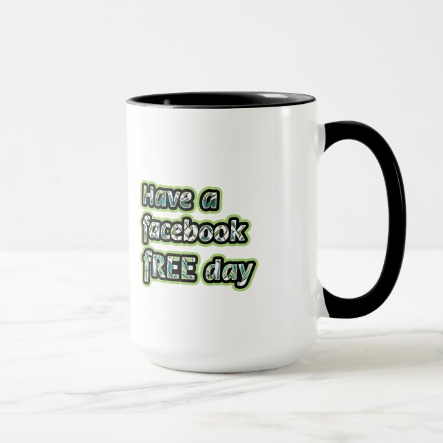 Facebook Free Day Tasse (Rechts)
