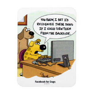 Facebook für Hunde Magnet